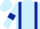 Light Blue, Dark Blue braces and armlets