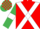 Red, White cross belts, Emerald Green sleeves, White armlets, Emerald Green and Red check cap
