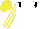 White, Black epaulets, White and Yellow striped sleeves, Yellow cap