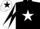 BLACK, white star, white sleeves, black diabolo, white cap, black star