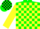 Green, Black 'B' in Keyhole, Yellow Blocks on Sleeves