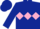 Dark Blue, Pink triple diamond