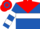 Royal Blue, Red Yoke, White Hoop
