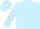 Light Blue, White diamonds on sleeves, Light Blue cap, White diamond