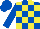Royal Blue and Yellow check