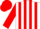 White, white 'HRR' on red bullseye, red stripes on sleeves, red cap