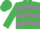 EMERALD GREEN & GREY CHEVRONS, emerald green sleeves & cap