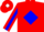 Red, White 'M' on Blue Diamond, Blue Diamond Stripe on Sleeves