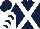 Dark Blue, White cross belts, chevrons on sleeves