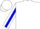 White, 'NED GOUTIERREZ' and Horses, Blue Stripe on sleeves