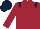 MAROON, dark blue epaulettes & cap