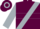 Maroon, Silver Sash, Silver Hoop on Sleeves