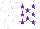 WHITE, purple stars