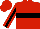 Red, Black Hoop, Black Stripe on Sleeves