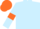 Light Blue, Orange armlets and cap