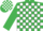 EMERALD GREEN & WHITE CHECK, emerald green sleeves, check cap