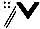 White, Black chevron, Black and White striped sleeves, White cap, Black diamonds