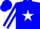 Blue, White 'BDD' White Star Stripe on Sleeves