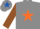 Grey, Orange star, Brown sleeves, Grey cap, Royal Blue star