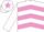 White, Mauve chevrons, White cap, Mauve star