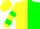 Yellow and Green Halves, Green Hoops on Yellow Sleeves