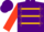 Purple, Gold Braid, Scarlet Sleeves