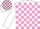 White and Mauve check, White sleeves