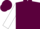 Maroon, White Circled Crossed Out 'D/S', White Sleeves