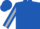 Royal Blue, Multi-Colored Shield, Silver Stripe on Sleeves