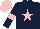 Dark Blue, Pink star, armlets and cap