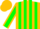 Gold and Green Vertical Stripes, Green Sleeves, Gold Seams