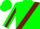 Green, Burgundy Sash, Burgundy Stripe on Sleeves