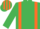 Emerald Green, Orange braces, striped cap