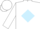 White, Light Blue Diamond Frame, Light Blue and White Sleeves, White Cap