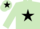 Light Green, Black star and star on cap