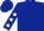 Dark blue, white spots on sleeves