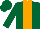 Dark Green, Orange stripe