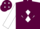 Maroon, Maroon 'JG' on White Diamond, Maroon Diamonds on White sleeves