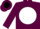 Maroon, Black Eagle on White disc