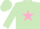 LIGHT GREEN, pink star, light green cap