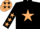 Black, Beige star, Black sleeves, Beige stars