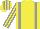 Yellow, Grey braces, striped sleeves and cap