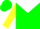Green, White Yoke, Green Band on Yellow Sleeves