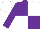 PURPLE & WHITE QUARTERED, purple sleeves, white cap