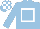 Light Blue, White hollow box, check cap
