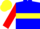 Blue, Yellow Hoop, Red Sleeves, Yellow Cap