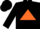 Black, Yellow, Green and Orange Triangle, Orange Triangles on Black Sleeves