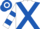 White, Royal Blue cross belts, hooped sleeves and hooped cap