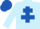 Light Blue, Royal Blue Cross of Lorraine, Royal Blue cap
