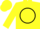 Yellow, Black 'PM' inside Black Circle